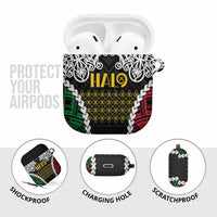 Halo Vanuatu Pride AirPods Case Vanuatuan Sand Drawing Pattern LT9 - Polynesian Pride