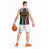 Halo Vanuatu Pride Basketball Jersey Vanuatuan Sand Drawing Pattern LT9 - Polynesian Pride
