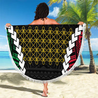 Halo Vanuatu Pride Beach Blanket Vanuatuan Sand Drawing Pattern LT9 - Polynesian Pride