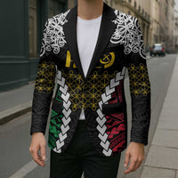 Halo Vanuatu Pride Blazer Vanuatuan Sand Drawing Pattern LT9 - Polynesian Pride