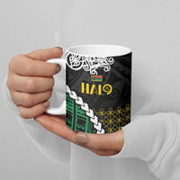 Halo Vanuatu Pride Ceramic Mug Vanuatuan Sand Drawing Pattern LT9 - Polynesian Pride