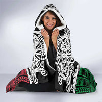 Halo Vanuatu Pride Hooded Blanket Vanuatuan Sand Drawing Pattern LT9 - Polynesian Pride