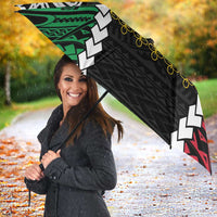 Halo Vanuatu Pride Umbrella Vanuatuan Sand Drawing Pattern - Polynesian Pride