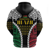 Halo Vanuatu Pride Zip Hoodie Vanuatuan Sand Drawing Pattern LT9 - Polynesian Pride