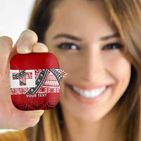 Malo e lelei Tonga AirPods Case Ngatu Tokelau Feletoa Fata Traditional Polynesian Pattern LT9 Red - Polynesian Pride