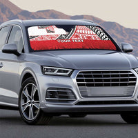 Malo e lelei Tonga Auto Sun Shade Ngatu Tokelau Feletoa Fata Traditional Polynesian Pattern - Polynesian Pride