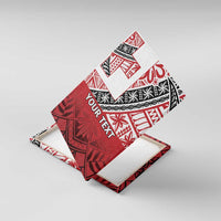 Malo e lelei Tonga Canvas Wall Art Ngatu Tokelau Feletoa Fata Traditional Polynesian Pattern