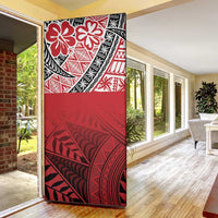 Malo e lelei Tonga Door Cover Ngatu Tokelau Feletoa Fata Traditional Polynesian Pattern - Polynesian Pride