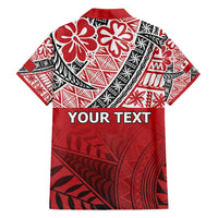 Malo e lelei Tonga Family Matching Off Shoulder Short Dress and Hawaiian Shirt Ngatu Tokelau Feletoa Fata Traditional Polynesian Pattern