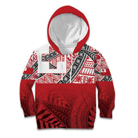 Malo e lelei Tonga Kid Hoodie Ngatu Tokelau Feletoa Fata Traditional Polynesian Pattern