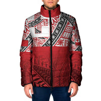 Malo e lelei Tonga Padded Jacket Ngatu Tokelau Feletoa Fata Traditional Polynesian Pattern - Polynesian Pride