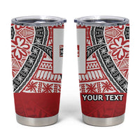 Malo e lelei Tonga Tumbler Cup Ngatu Tokelau Feletoa Fata Traditional Polynesian Pattern