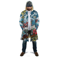 Hawaii Santa Skeleton Surfing Personalized Cloak Mele Kalikimaka i Iulai!