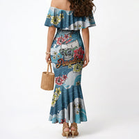 Hawaii Santa Skeleton Surfing Personalized Mermaid Dress Mele Kalikimaka i Iulai! LT9 - Polynesian Pride
