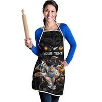 Custom Rugby Southern Hemisphere Apron Argentina AUNZ South Africa Mascot Black LT9 - Polynesian Pride