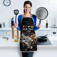 Custom Rugby Southern Hemisphere Apron Argentina AUNZ South Africa Mascot Black LT9 - Polynesian Pride