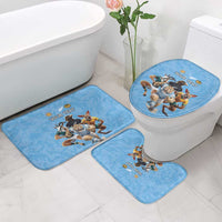 Custom Rugby Southern Hemisphere Bathroom Set Argentina AUNZ South Africa Mascot Blue LT9 - Polynesian Pride