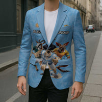 Custom Rugby Southern Hemisphere Blazer Argentina AUNZ South Africa Mascot Blue LT9 - Polynesian Pride