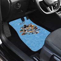 Custom Rugby Southern Hemisphere Car Mats Argentina AUNZ South Africa Mascot Blue LT9 - Polynesian Pride