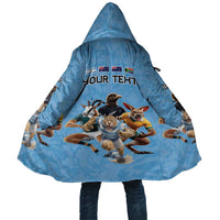 Custom Rugby Southern Hemisphere Cloak Argentina AUNZ South Africa Mascot Blue - Polynesian Pride