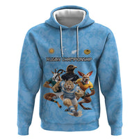 Custom Rugby Southern Hemisphere Hoodie Argentina AUNZ South Africa Mascot Blue - Polynesian Pride