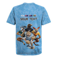 Custom Rugby Southern Hemisphere Rugby Jersey Argentina AUNZ South Africa Mascot Blue LT9 - Polynesian Pride