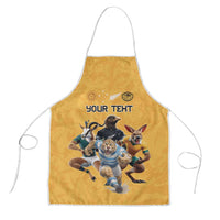 Custom Rugby Southern Hemisphere Apron Argentina AUNZ South Africa Mascot Gold LT9 Gold - Polynesian Pride