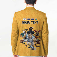 Custom Rugby Southern Hemisphere Blazer Argentina AUNZ South Africa Mascot Gold LT9 - Polynesian Pride