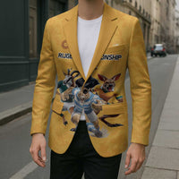 Custom Rugby Southern Hemisphere Blazer Argentina AUNZ South Africa Mascot Gold LT9 - Polynesian Pride