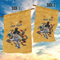 Custom Rugby Southern Hemisphere Garden Flag Argentina AUNZ South Africa Mascot Gold - Polynesian Pride