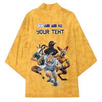 Custom Rugby Southern Hemisphere Kimono Argentina AUNZ South Africa Mascot Gold - Polynesian Pride