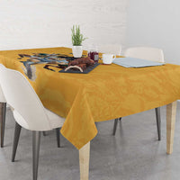 Custom Rugby Southern Hemisphere Tablecloth Argentina AUNZ South Africa Mascot Gold LT9 - Polynesian Pride