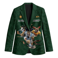 Custom Rugby Southern Hemisphere Blazer Argentina AUNZ South Africa Mascot Green LT9 Unisex Green - Polynesian Pride