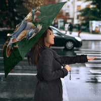 Custom Rugby Southern Hemisphere Umbrella Argentina AUNZ South Africa Mascot Green LT9 - Polynesian Pride
