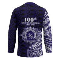 Tonga Queen Salote College 100th Years Hockey Jersey Est 1926 Tongan Ngatu Tapa - Polynesian Pride