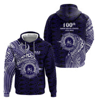 Tonga Queen Salote College 100th Years Hoodie Est 1926 Tongan Ngatu Tapa - Polynesian Pride