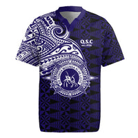 Tonga Queen Salote College 100th Years Rugby Jersey Est 1926 Tongan Ngatu Tapa - Polynesian Pride