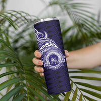 Tonga Queen Salote College 100th Years Skinny Tumbler Est 1926 Tongan Ngatu Tapa - Polynesian Pride