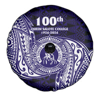 Tonga Queen Salote College 100th Years Spare Tire Cover Est 1926 Tongan Ngatu Tapa - Polynesian Pride