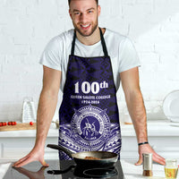 Tonga Queen Salote College 100th Years Apron Blue Tonga Kupesi Uniquely Pacific Art - Polynesian Pride