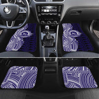 Tonga Queen Salote College 100th Years Car Mats Blue Tonga Kupesi Uniquely Pacific Art - Polynesian Pride