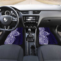 Tonga Queen Salote College 100th Years Car Mats Blue Tonga Kupesi Uniquely Pacific Art - Polynesian Pride
