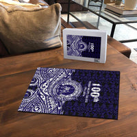 Tonga Queen Salote College 100th Years Puzzle Blue Tonga Kupesi Uniquely Pacific Art - Polynesian Pride