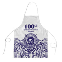 Tonga Queen Salote College 100th Years Apron White Tonga Kupesi Uniquely Pacific Art - Polynesian Pride