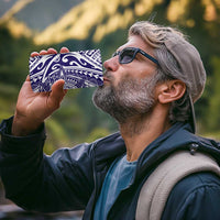 Tonga Queen Salote College 100th Years 4 in 1 Can Cooler Tumbler White Tonga Kupesi Uniquely Pacific Art - Polynesian Pride