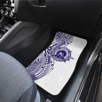 Tonga Queen Salote College 100th Years Car Mats White Tonga Kupesi Uniquely Pacific Art - Polynesian Pride