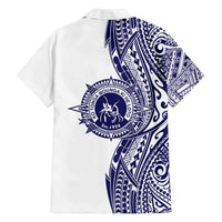 Tonga Queen Salote College 100th Years Family Matching Long Sleeve Bodycon Dress and Hawaiian Shirt White Tonga Kupesi Uniquely Pacific Art - Polynesian Pride