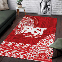 Samoa FAST Area Rug Samoan Motif Patterns - Polynesian Pride