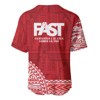 Samoa FAST Baseball Jersey Samoan Motif Patterns - Polynesian Pride