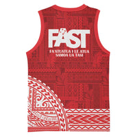 Samoa FAST Basketball Jersey Samoan Motif Patterns LT9 - Polynesian Pride